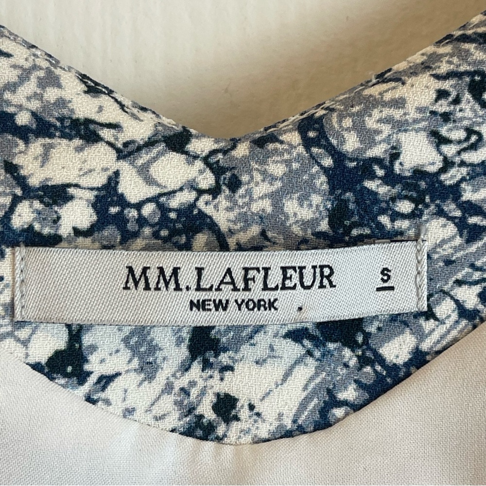 MM Lafluer Townsend Top Indigo Marble Sz. S - Picture 8 of 11